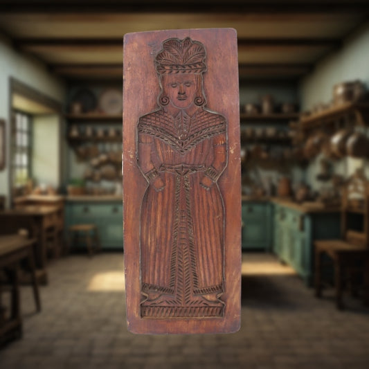 Vintage German Folk Art Cookie Mold