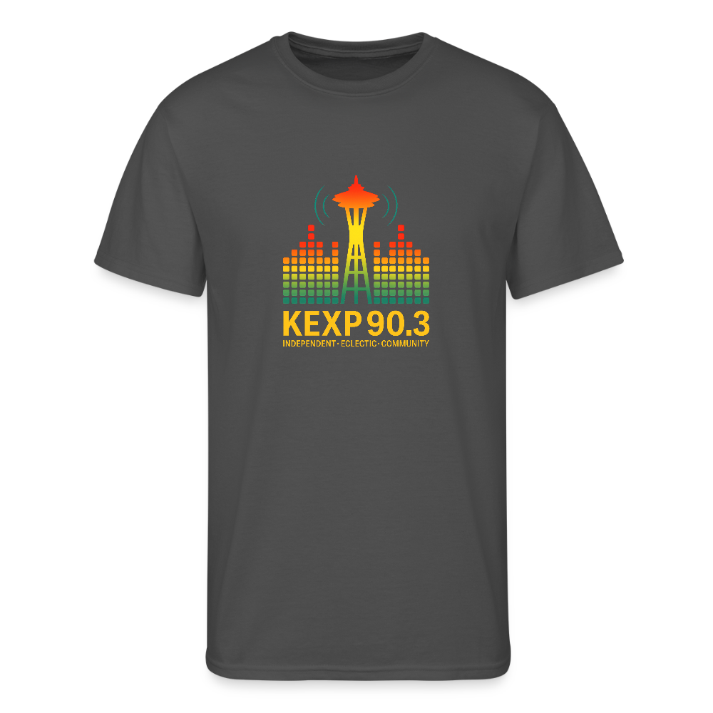 KEXP 90.3 Radio Skyline Men's Tee – Seattle Sound in Color - charcoal