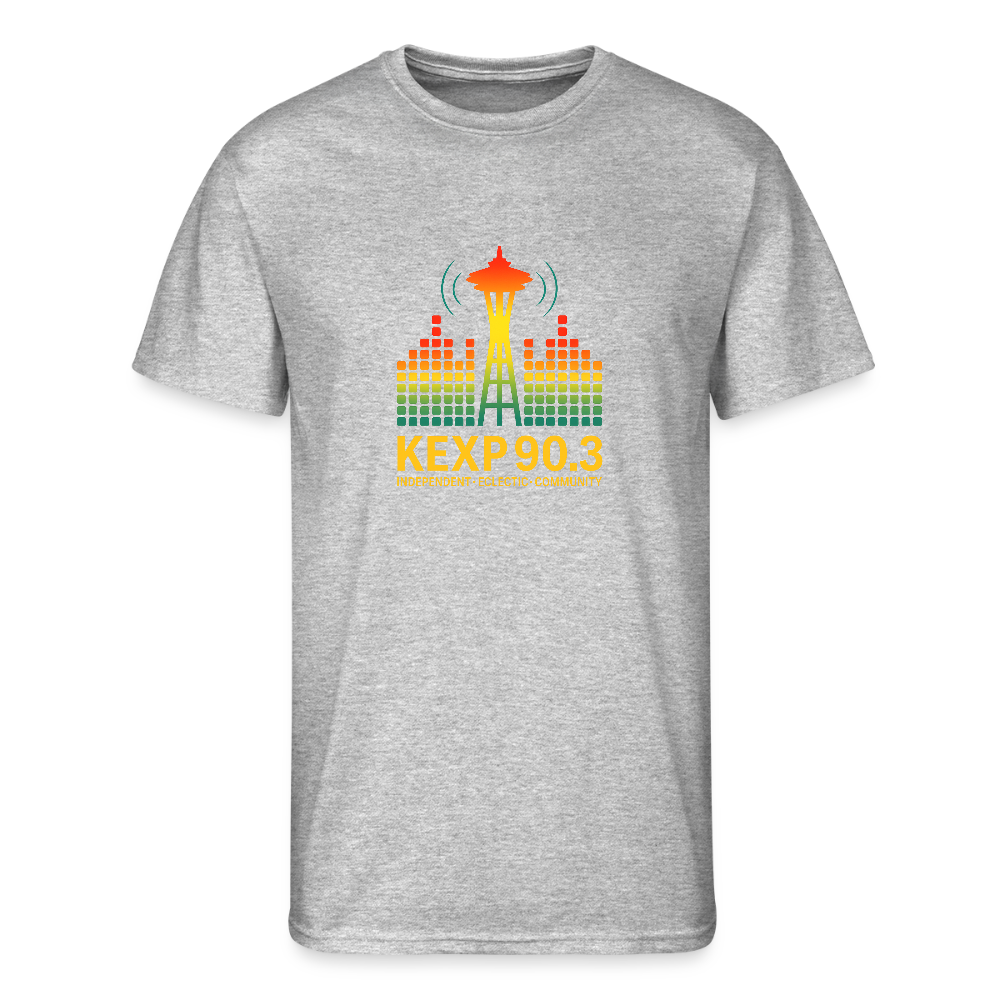 KEXP 90.3 Radio Skyline Men's Tee – Seattle Sound in Color - heather gray