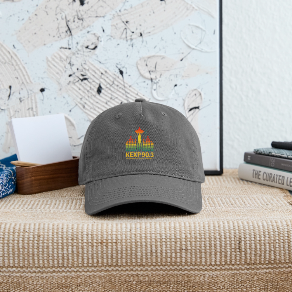 KEXP 90.3 Radio Skyline Organic Baseball Cap – Seattle Sound in Color - charcoal