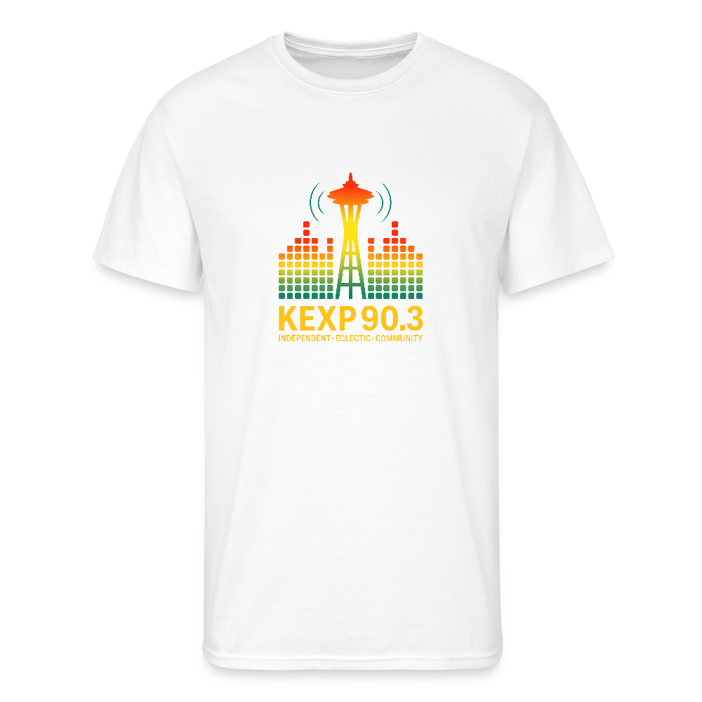 KEXP 90.3 Radio Skyline Men's Tee – Seattle Sound in Color - white