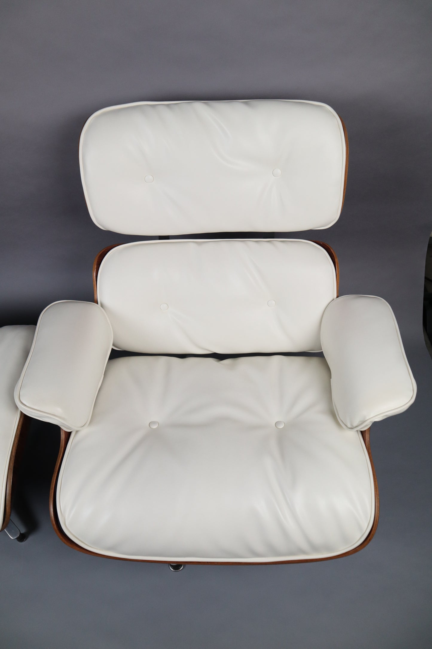 Original Eames Lounge Chair & Ottoman For Herman Miller - RARE Brazilian Rosewood  - WHITE LEATHER