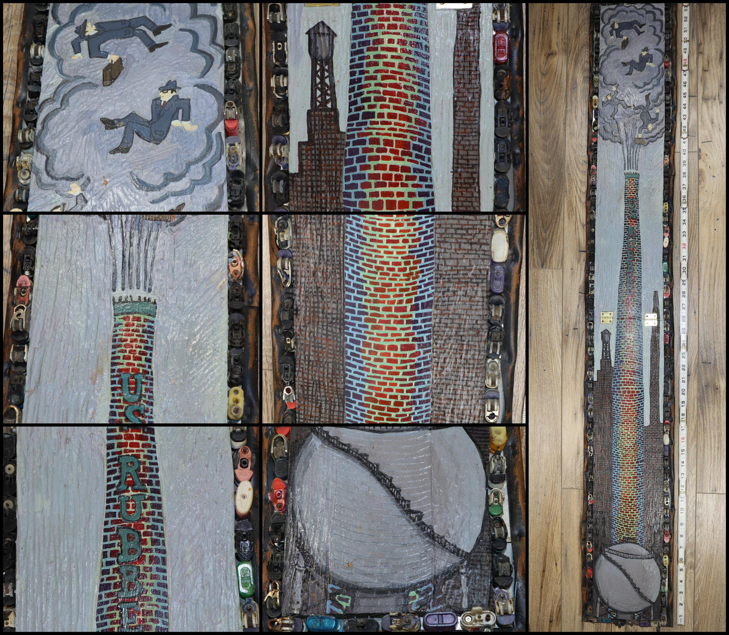 Spew by Ross Palmer Beecher, Seattle Artist, Mixed Media Assemblage Art, 1993.
