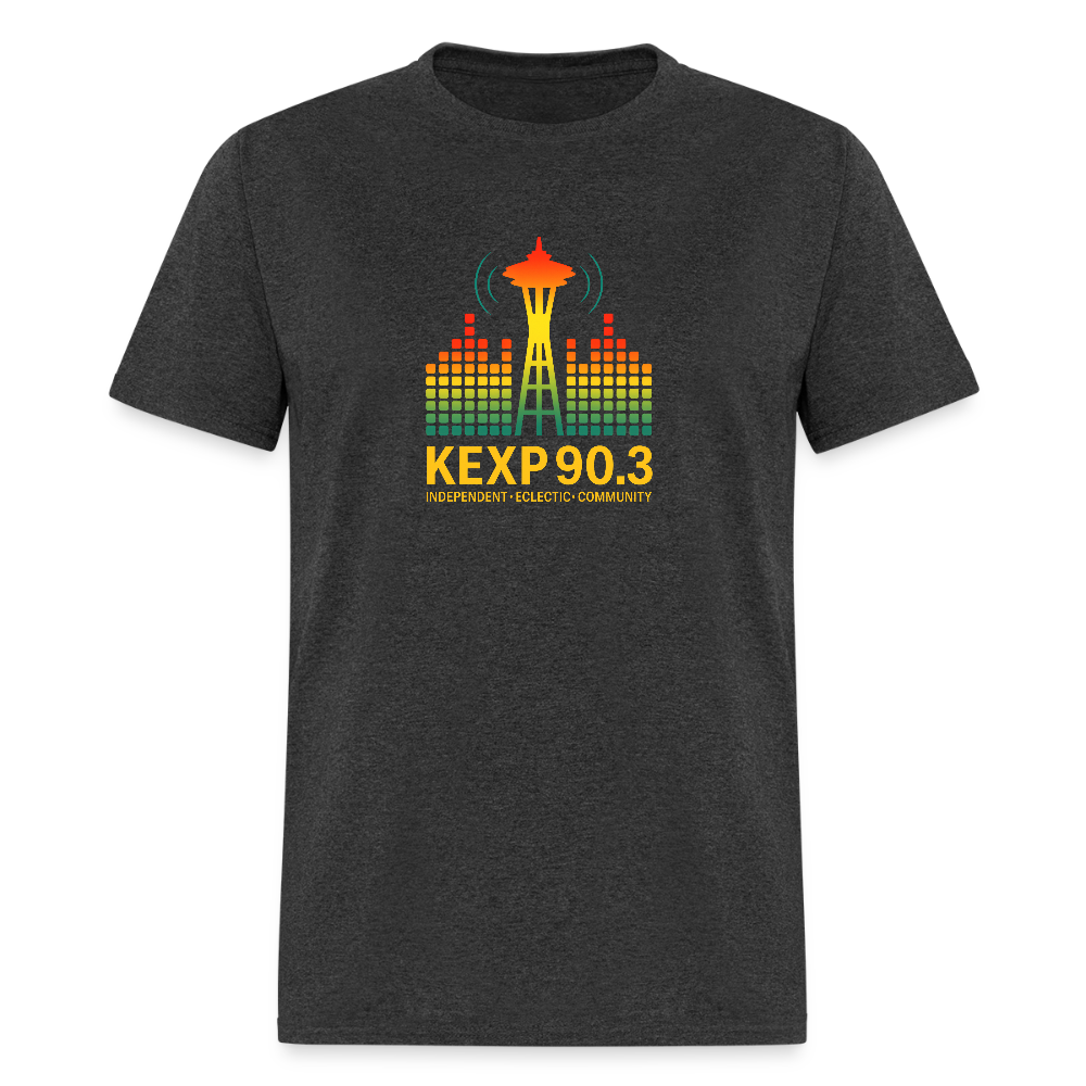 KEXP 90.3 Radio Skyline Tee – Seattle Sound in Color - heather black