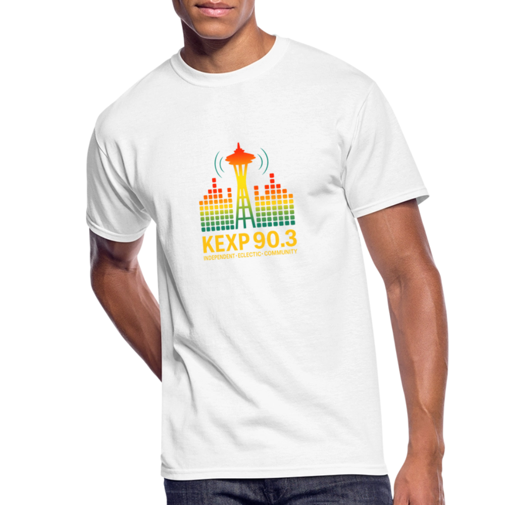 KEXP 90.3 Radio Skyline Men's Tee – Seattle Sound in Color - white