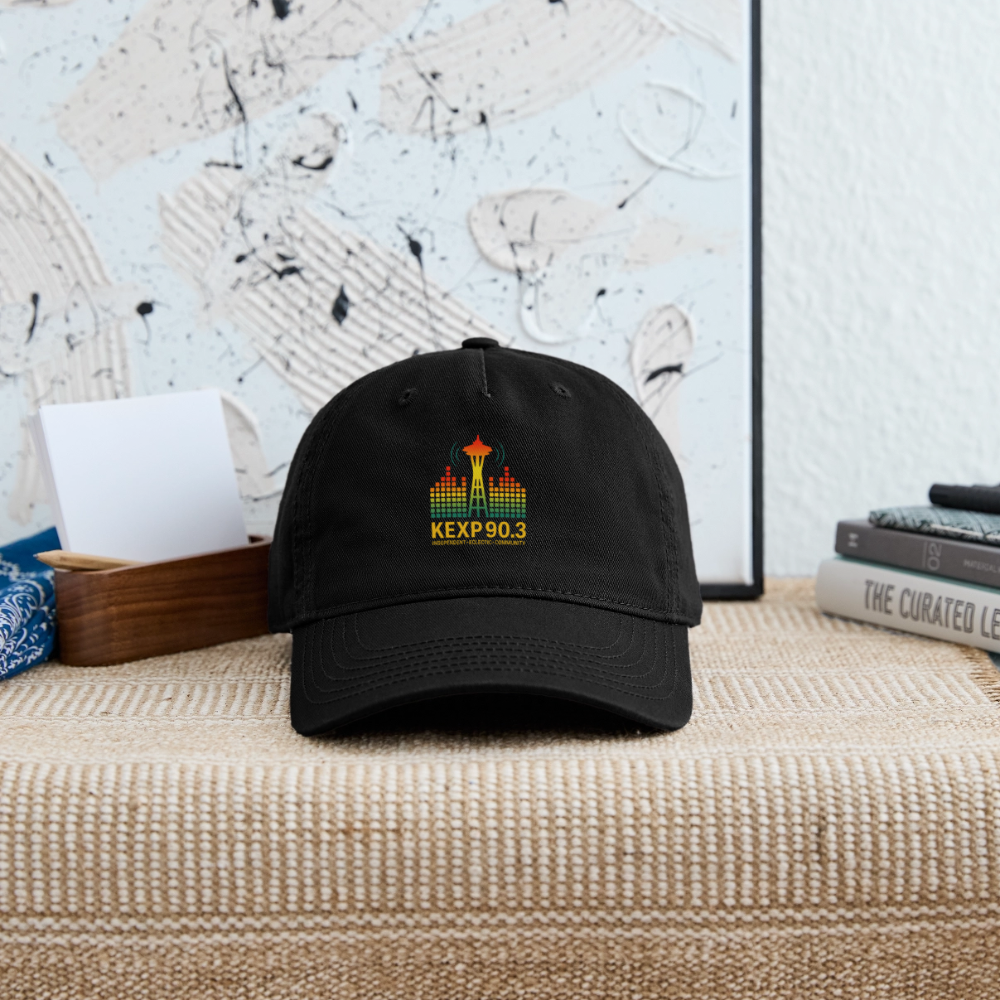 KEXP 90.3 Radio Skyline Organic Baseball Cap – Seattle Sound in Color - black