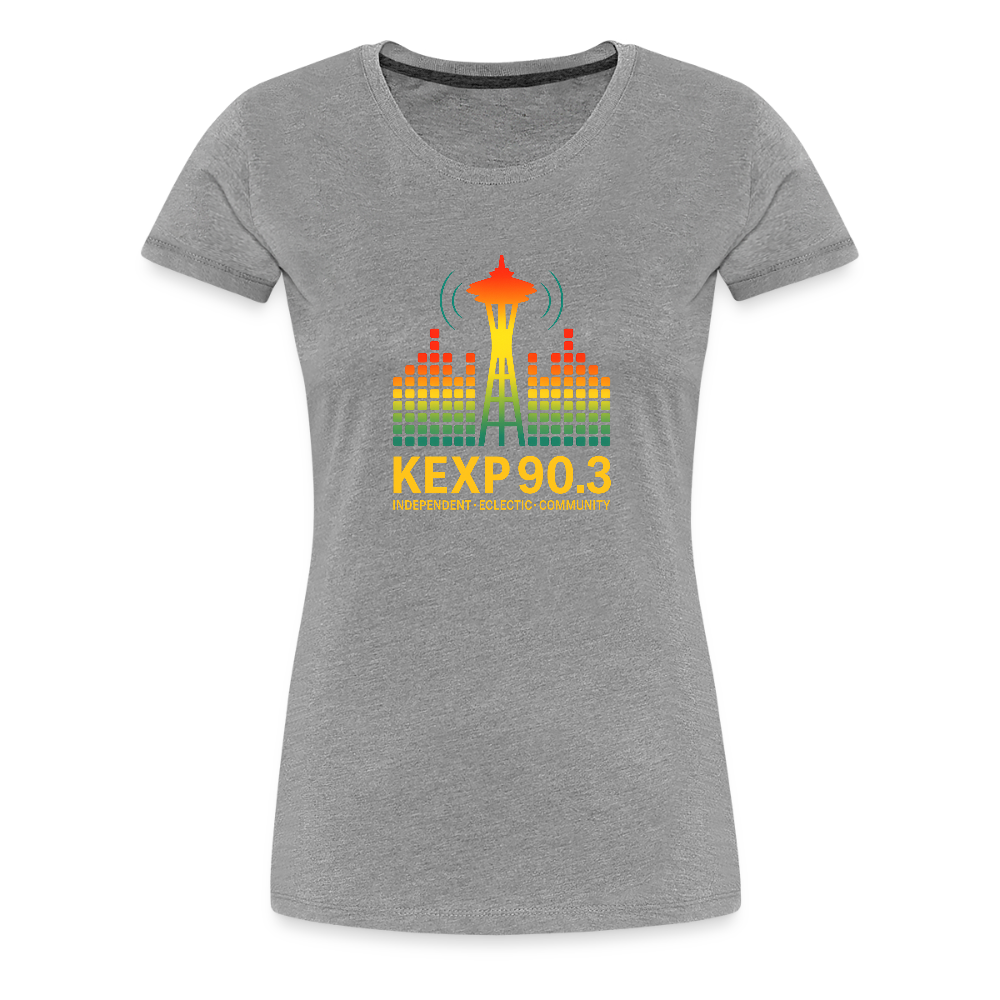 KEXP 90.3 Radio Skyline Women's Tee – Seattle Sound in Color - heather gray