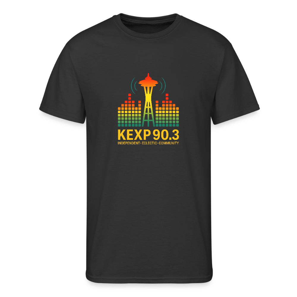 KEXP 90.3 Radio Skyline Men's Tee – Seattle Sound in Color - black