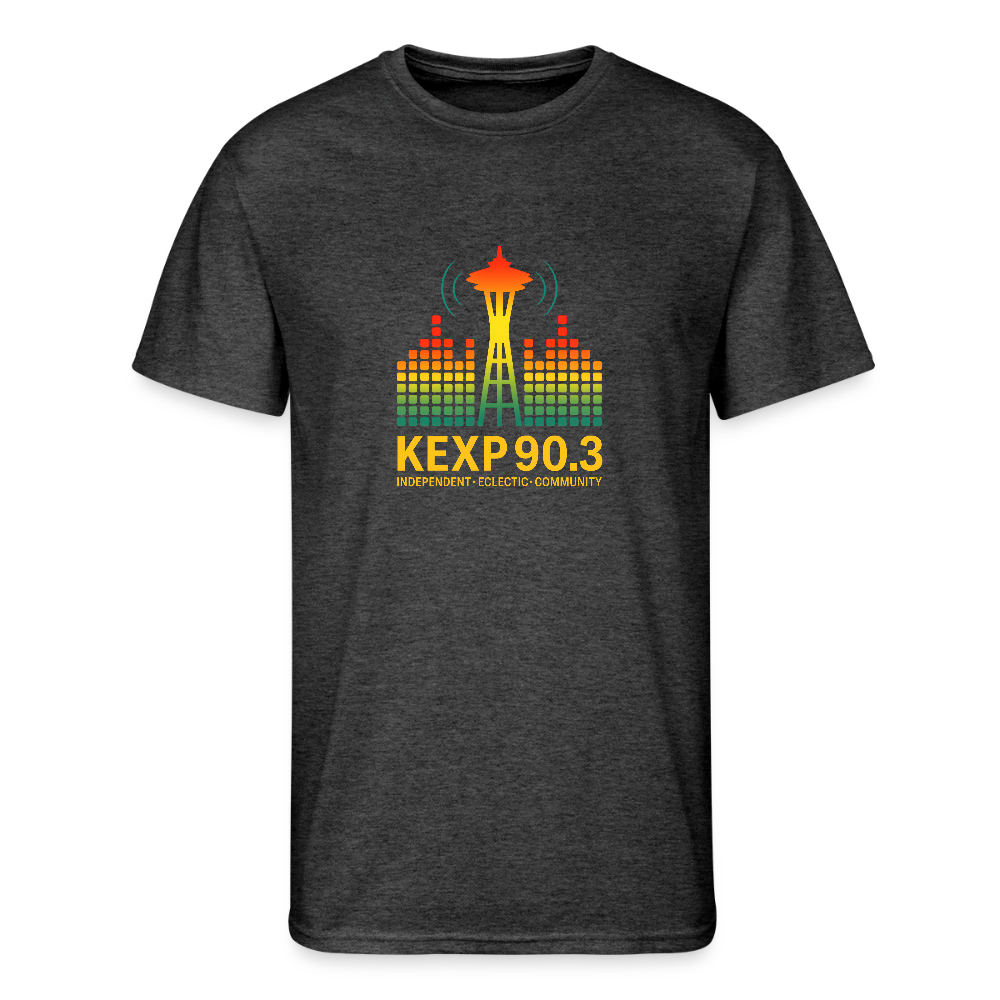 KEXP 90.3 Radio Skyline Men's Tee – Seattle Sound in Color - heather black