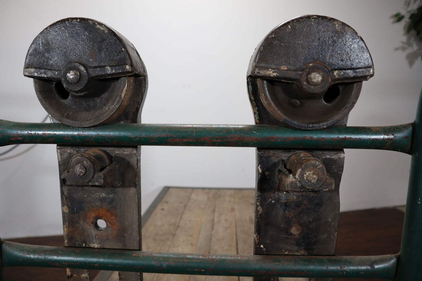 2 Fire Door Hangers, No. 645 Richards - Wilcox Fire Door Tubular Track Fixtures, Industrial, Architectural Salvage
