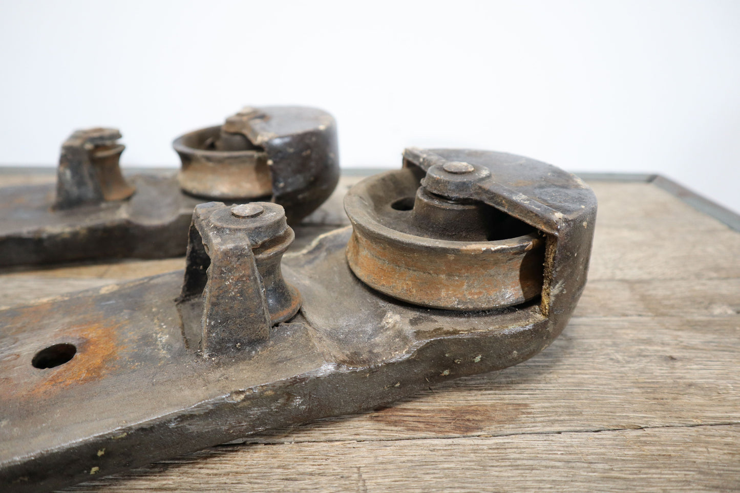 2 Fire Door Hangers, No. 645 Richards - Wilcox Fire Door Tubular Track Fixtures, Industrial, Architectural Salvage