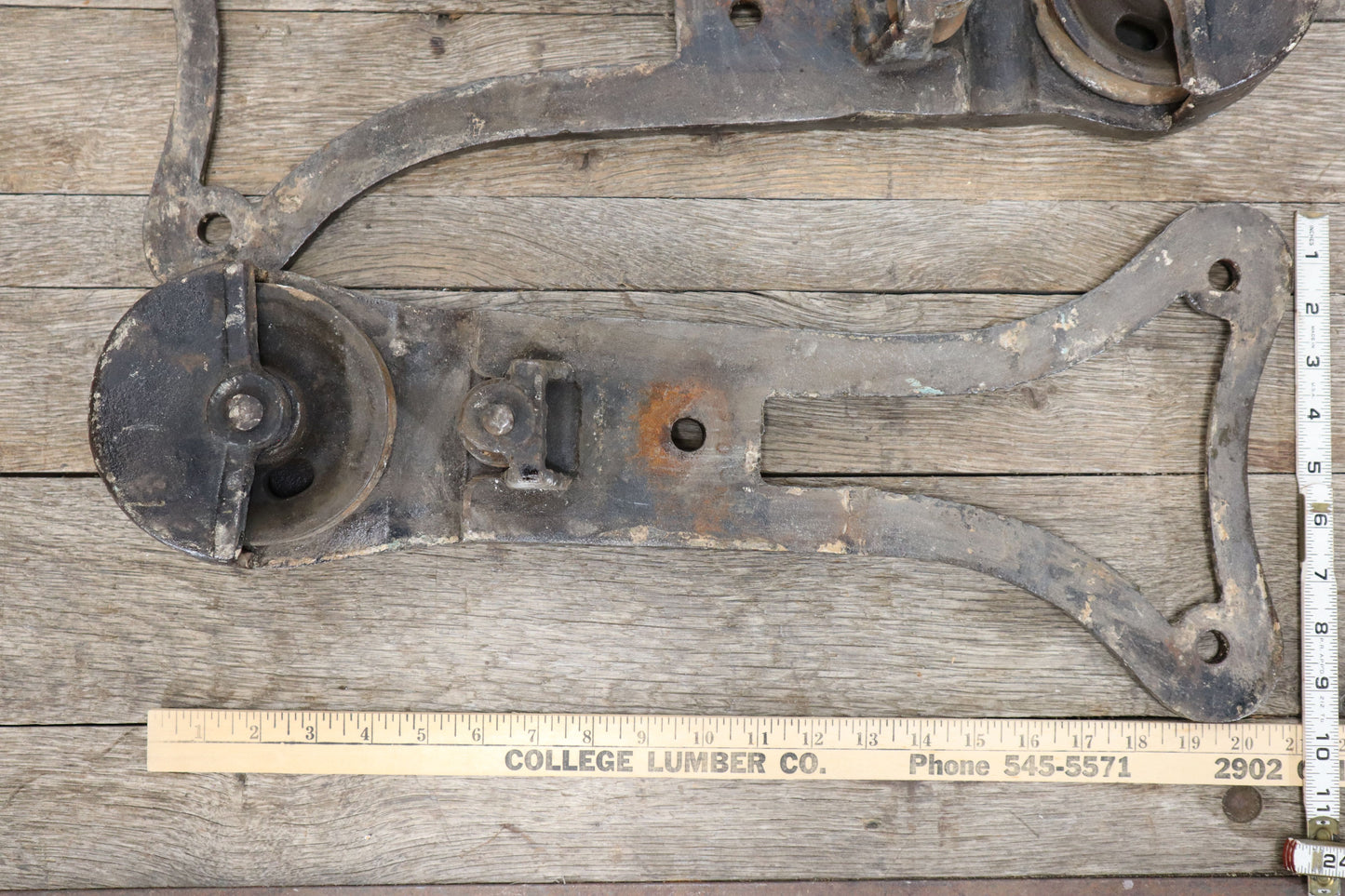 2 Fire Door Hangers, No. 645 Richards - Wilcox Fire Door Tubular Track Fixtures, Industrial, Architectural Salvage